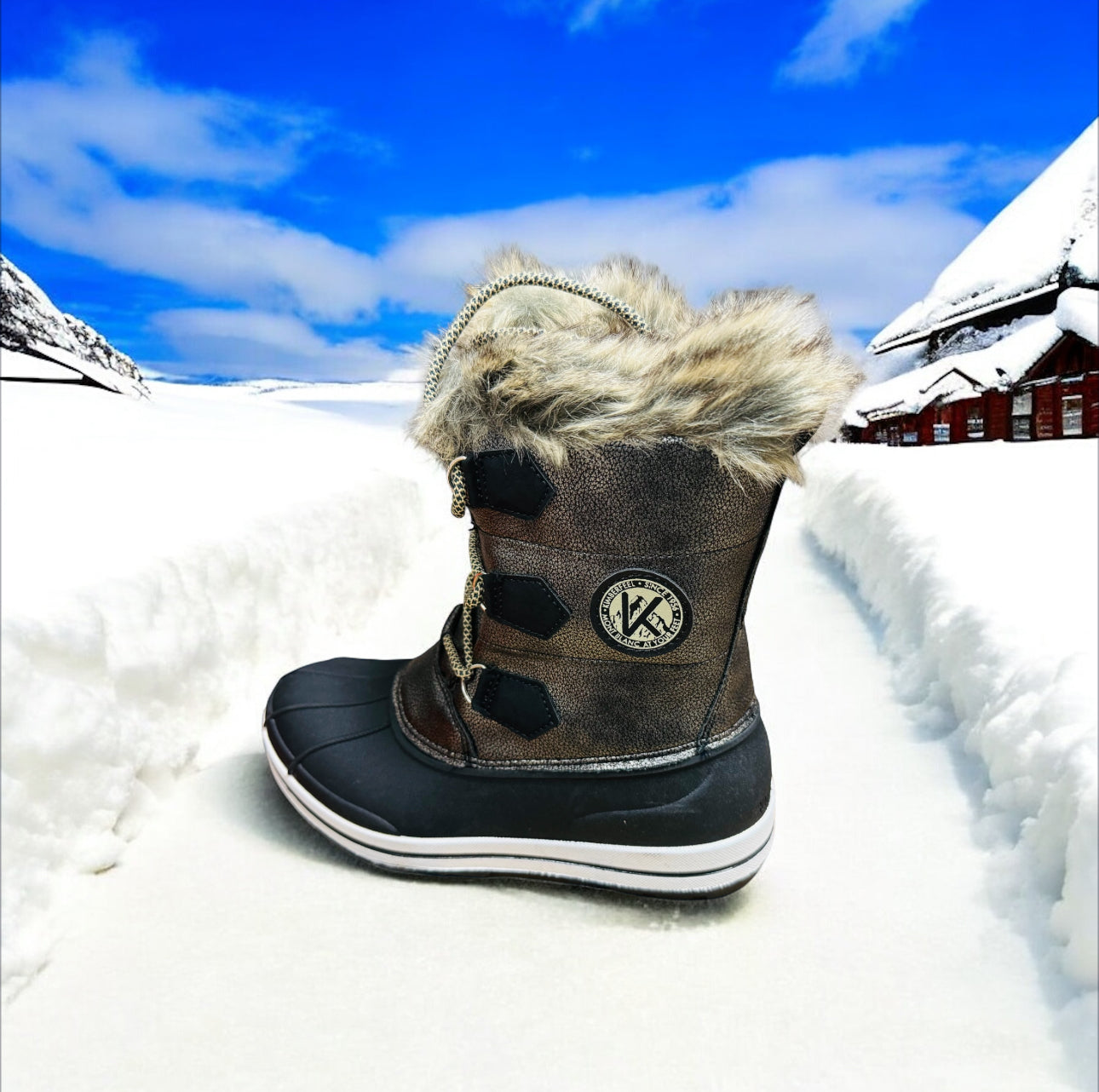 Kimberfeel  Damenstiefel Mont Blanc at your Feet in Schwarz Herstellernummer: Diana OR Noir ( Letzte Stück )