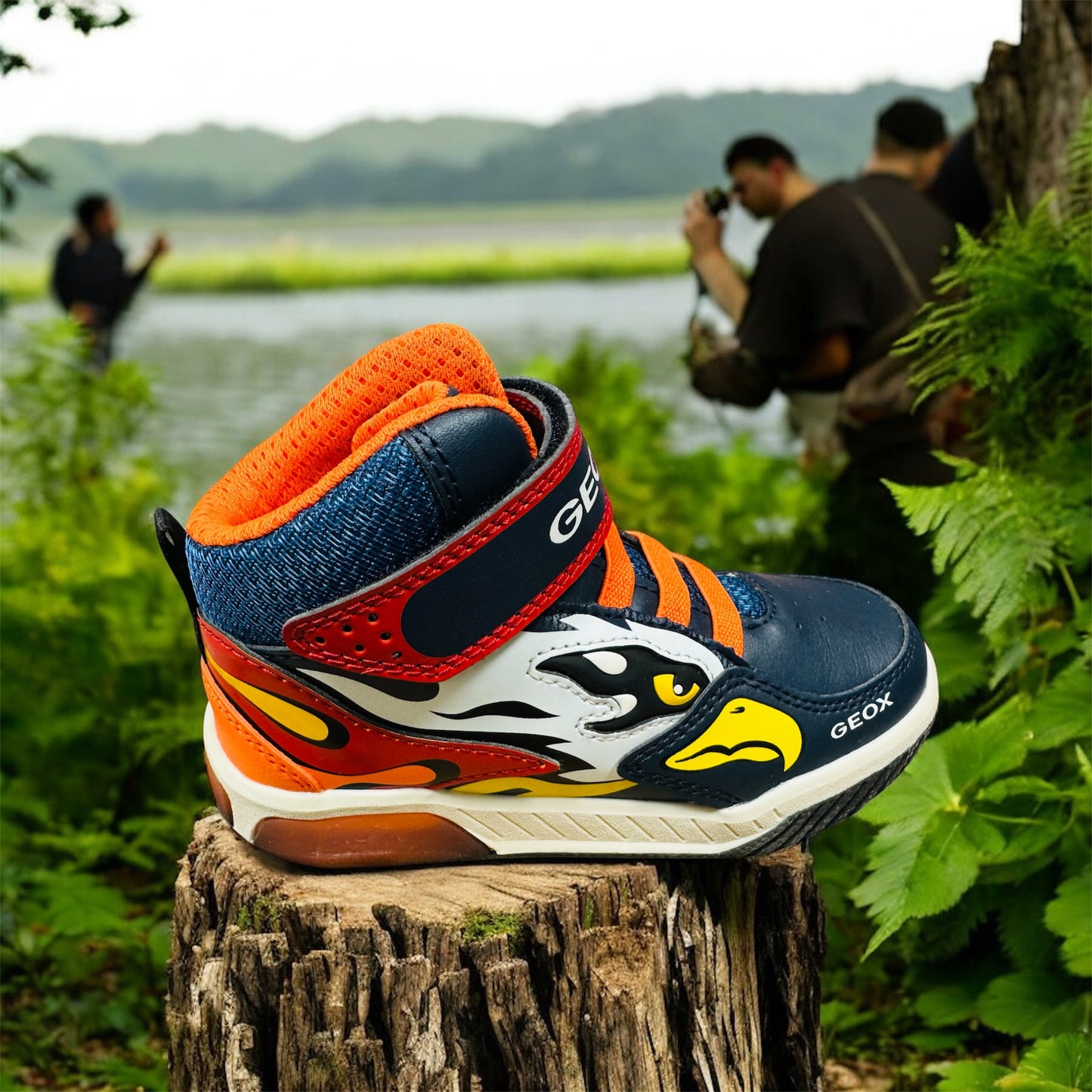 GEOX J INEK BOY B Kinder Sneaker In NAVY/ ORANGE Herstellernummer: J369CB OBU11 C0659 ( Letzte Stück )