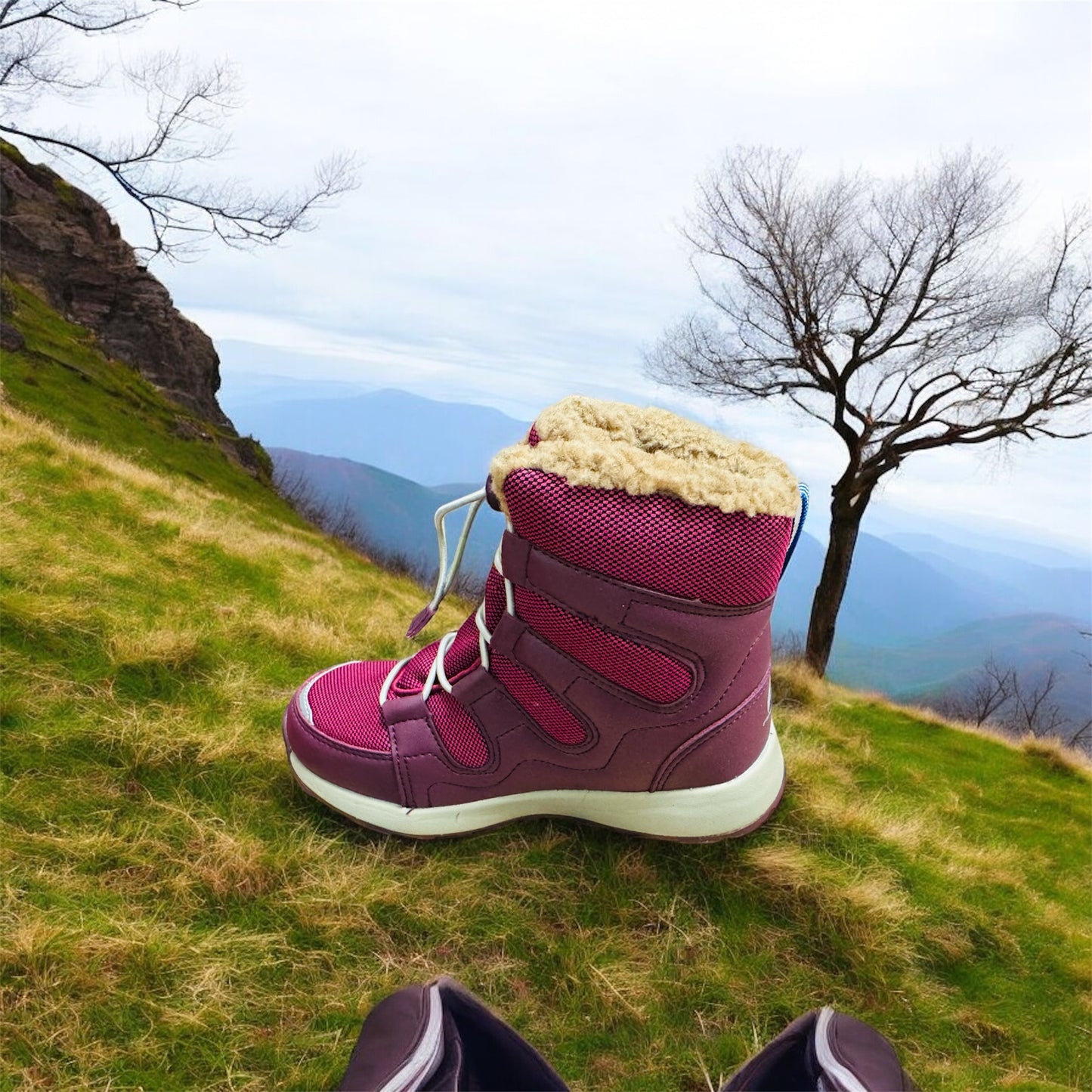 Finkid Kinder Winterstiefel HUIPPU in beet red/eggplant Herstellernummer : 7332039259260322 ( Letzte Stück )