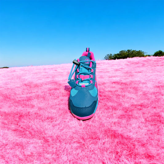 Trollkids Tronfjell Hiker Low Kinder Sneaker in Dark Turquoise/ Light Magenta Herstellernummer : 475123029 ( Letzte Stück )