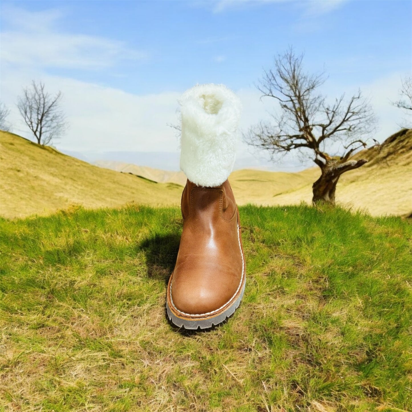 Pom Pom Leder Winter Kinderstiefel in Braun Herstellernummer : PP5113/0224/03 ( Letzte Stück )